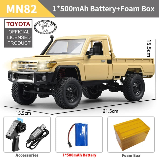 Toyota Land Cruiser RC 4x4 – Realismo y potencia a escala 1:10