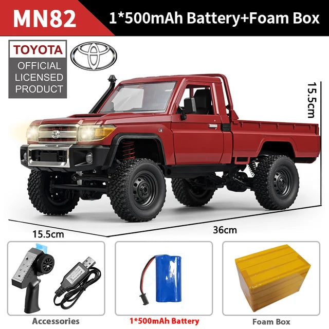 Toyota Land Cruiser RC 4x4 – Realismo y potencia a escala 1:10